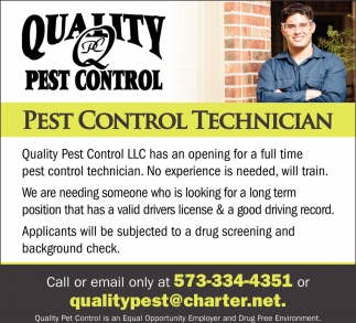 pest control jobs