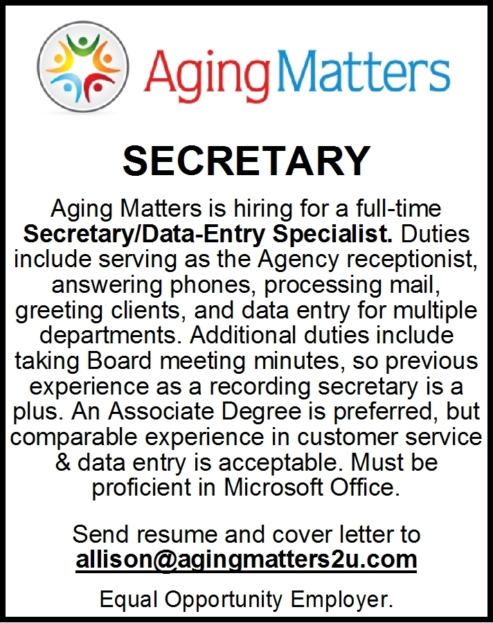 Secretary, Aging Matters