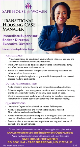 transitional-housing-case-manager-safe-house-for-women-cape-girardeau-mo