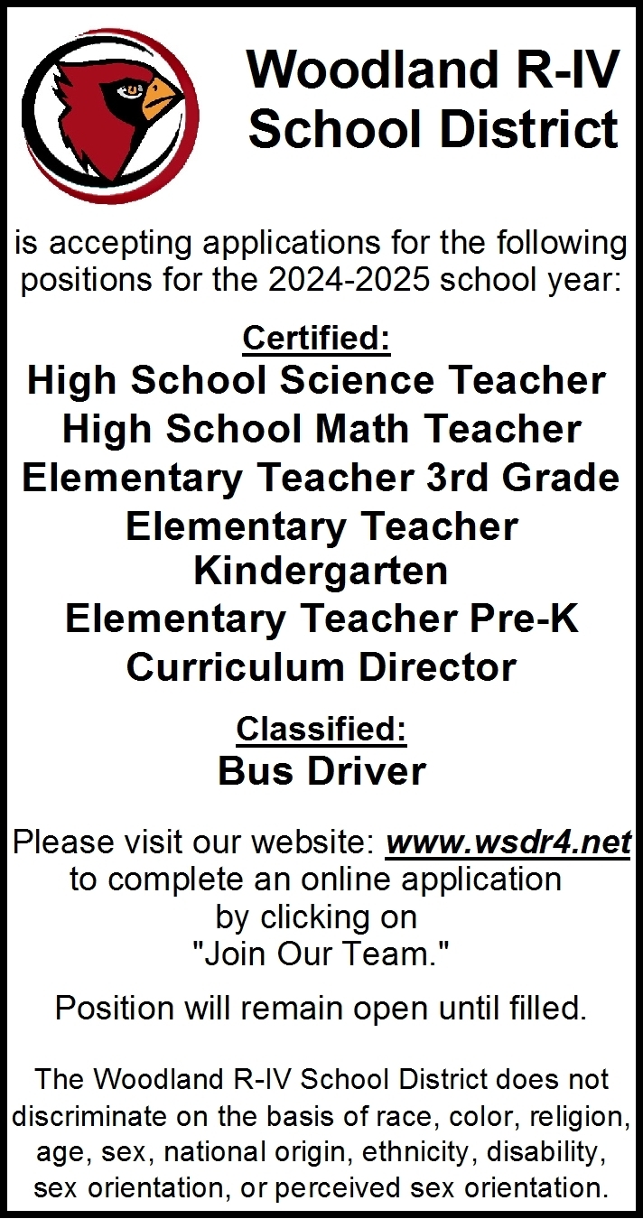 image.title High School Science Teacher, Woodland R-IV School District, Marble