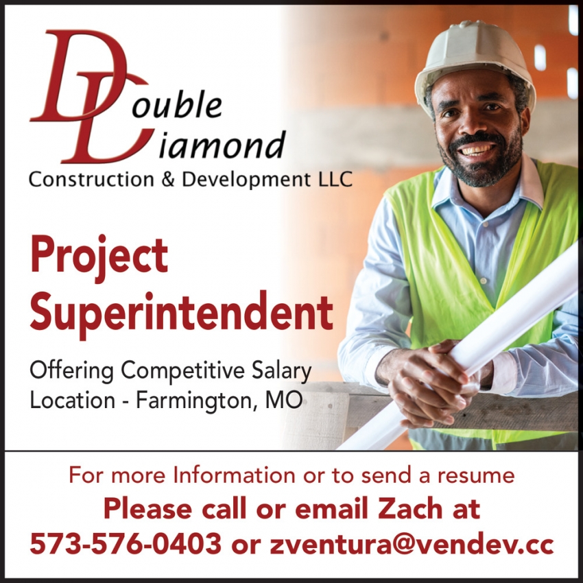 Project Superintendent Double Diamond Construction Crystal City MO project-superintendent-double-diamond-construction-crystal-city-mo