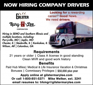 Company Drivers, Gilster Mary Lee Corporation