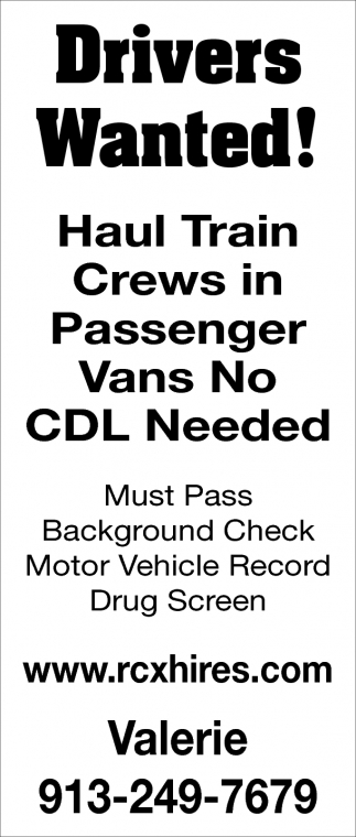 Drivers Wanted, Railcrew Xpress